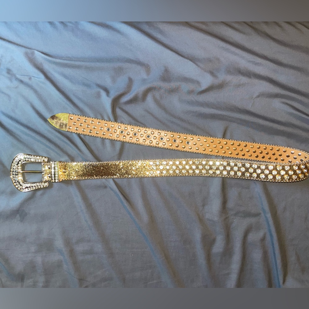 Gold studded belt